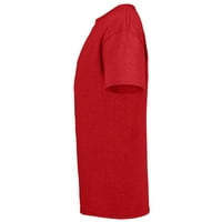 Donja, donja-pamučna majica kratkih rukava za odrasle-prilagođena - crvena