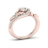 5 8CT TDW Diamond 14K Rose Gold Promise Ring