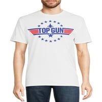 Grafičke majice s gornjim pištoljem i velikim muškim muškim, 2- pakiranje