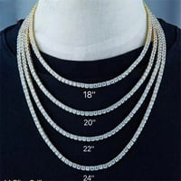 Hip hop kristalni nakit Muška masivna ogrlica kubični cirkon s ledom Miami kubanska lančana ogrlica Nakit