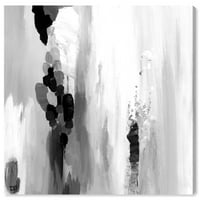 Wynwood Studio Abstract Wall Art Canvas ispisuje 'Klasična noir tekstura' boja - bijela, crna