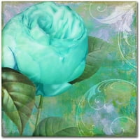 Aqua Rose i Canvas Art by Color Bakery