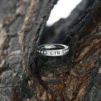 Svjetluca od nehrđajućeg čelika odaberite odgovarajući prsten veličine 7