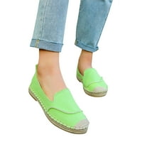 Ženske modne Ležerne ravne cipele s otvorenim nožnim prstima, jednobojne platnene cipele u retro stilu, e-mail