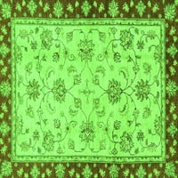 Tradicionalne prostirke za sobe u pravokutnom orijentalnom stilu u zelenoj boji, 2' 3'
