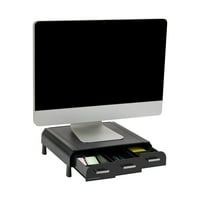 Plastično računalo za čitanje misli, prijenosno računalo, postolje za monitor s tri ladice, srebrno