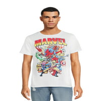 Marvel muški i veliki muški superherojski grafički majilac, veličine S-3xl