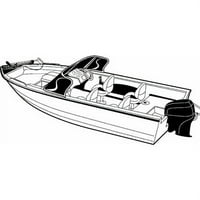 Futrola U Stilu Al-A za aluminijske ribarske brodove s trupom u obliku slova al i prolaznim vjetrobranskim staklom, široke serije