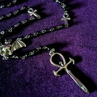 Vampirska krunica ank oko vrata za žene, šarmantni gotički nakit, ručno izrađeni poklon