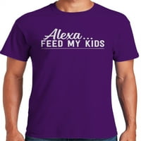 Grafički američki očev dan Alexa nahrani majicu moje djece za mušku majicu