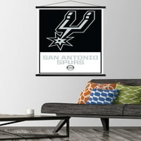 Zidni plakat s logotipom San Antonio Spurs u drvenom magnetskom okviru, 22.375 34