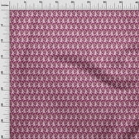 Tkanina s lišćem i cvjetnim printom u obliku zanatskih blokova širine inča