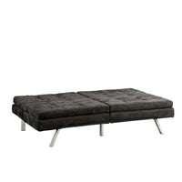 Sauder Studio Edge Durant Microfiber kabriolet sofa futon, čokolada