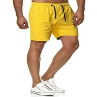 Muški donji dio donjeg dijela donjeg rublja, jednobojna sportska odjeća, bokserice s vezicama, brzosušeći kupaći kostimi za plažu