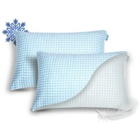 Jastučnica za hlađenje a - $ $ - hladna jastučnica za spavanje na vrućini, patentni zatvarač, mekani jastuk za hlađenje-zaštitnik,