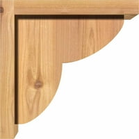 1 2 W 10 d 10 h Crestline Smooth Corbel W Povratna ploča, zapadnjački crveni cedar