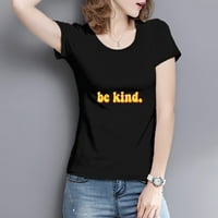 Ženska meka i rastezljiva majica s grafičkim printom-moderan dizajn s sloganom za aktivan životni stil