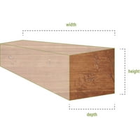 Ekena Millwork 4 H 6 D 60 W s pijeskom na drveni kamin Mantel, Premium trešnja