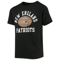 Mlada crna nogometna majica New England Patriots