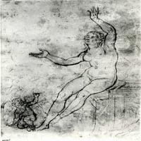 Plakat gole žene, vjerojatno francuskog umjetnika: ili nepoznatog