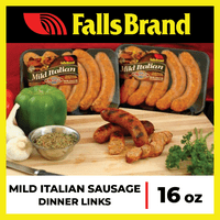 Falls Brand Sve prirodne vruće talijanske linkove za večeru svježe kobasice, lb, po paketu