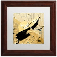 Zaštitni znak likovna umjetnost bež disketa platna umjetnost rodericka Stevensa, bijela mat, drveni okvir