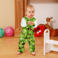 Božićne pidžame za smiješne djevojke, obiteljske pidžame koje odgovaraju Božiću-Božićni uzorak pločica zelenog čudovišta i crvene