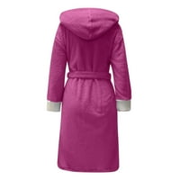 Ženska pidžama Plus size rasprodaja Uniseks zimski ženski izduženi plišani šal ogrtač dugih rukava kaput s kapuljačom