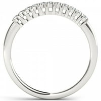 Zaručnički prsten od bijelog zlata od 10 karata s dijamantom od 15 karata