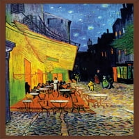 Zidni plakat Vincenta Van Gogha terasa kafića noću, 22.375 34