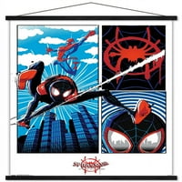 Kinematografski svemir-Spider-Man - u Spider-Verse - zidni plakat s drvenim magnetskim okvirom, 22.375 34
