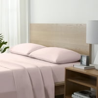 Serta Supersoft Light Pink Solid Overrivers za ispis kompleta kompanije Twin Twin XL