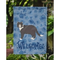 4953 $ mačka pudlica Zastava dobrodošlice za mačke veličina vrta, mala, višebojna
