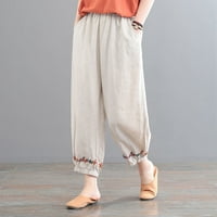 Ženske Harem hlače u vintage stilu, obične casual Capri hlače za žene