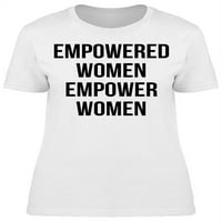 Ženska majica sa sloganom osnažiti žene