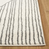 Poly & Bark Siriat 6'x9 'Površina prostirka u bijeloj boji