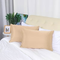 Jedinstvene povoljne jastuke pokriva svilenkasti satenski jastuci za patentne zatvarače Set šampanjca 14 20