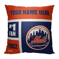 New York Mets MLB Blok u boji Personalizirano 18 18 Jastuk