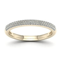Zaručnički prsten od žutog zlata od 10 karata s dijamantom od 14 karata