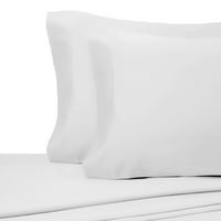 Satenski set posteljine od donjeg rublja - broj navoja, Kraljevski, svijetlo bijeli
