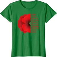 Memorijal dana veterana u SAD-u kako ne bismo zaboravili majicu s crvenim cvijetom maka