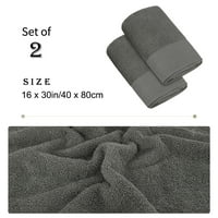 Jedinstvene ponude upijaju pamučne ručnike za ručnike od 2, 16 30 siva