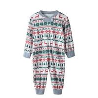Obiteljski pidžama Setovi za božićne blagdane, čvrsto prianjanje, pamuk, za odrasle, veliku djecu, malu djecu, malu djecu