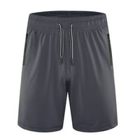 Muške kratke hlače 2 Ležerne jednobojne kratke hlače za fitness, Sport, Trčanje, brzosušeće kratke hlače, proljetne Rasprodaje