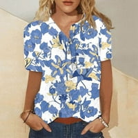 Ženske majice s kratkim rukavima u obliku slova u, ženske majice s kratkim rukavima, elegantne Ležerne ljetne modne košulje s grafičkim