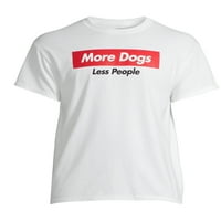 Muška grafička majica više pasa, manje ljudi ivelike muške grafičke majice