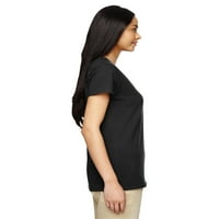 Ženska majica od teškog pamuka od 5 unci s izrezom u obliku slova u obliku slova u