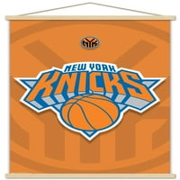 Zidni plakat s logotipom Njujorški Knicks u drvenom magnetskom okviru, 22.37534