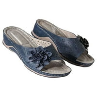 Klinaste sandale za ženske cipele, ljetne papuče na plaži široke platforme, veličina 4,5-11,5