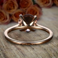 Prodaja je ograničena na vrijeme: 1. Zaručnički prsten od ružičastog Morganita od breskve i dijamanta od ružičastog zlata od 10 karata